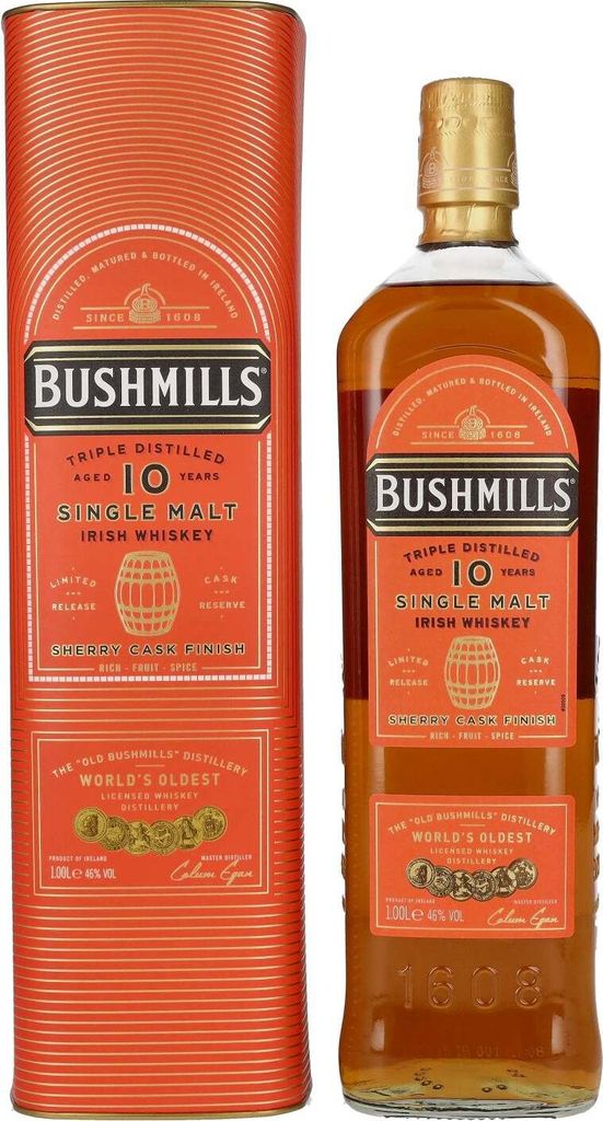 Bushmills 10 Years Old Single Malt Irish Whiskey SHERRY Image du produit 