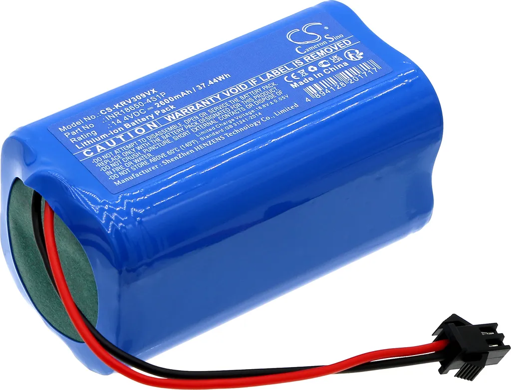 Batterie pour Klins K185 K186 K187 KRV309 remplace INR18650-4S1P Li-ion