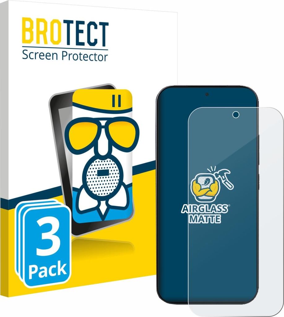 3x BROTECT Entspiegelungs Schutzglas für Xiaomi 17 Pro Schutzfolie Panzer Folie Glas Display Schutz matt