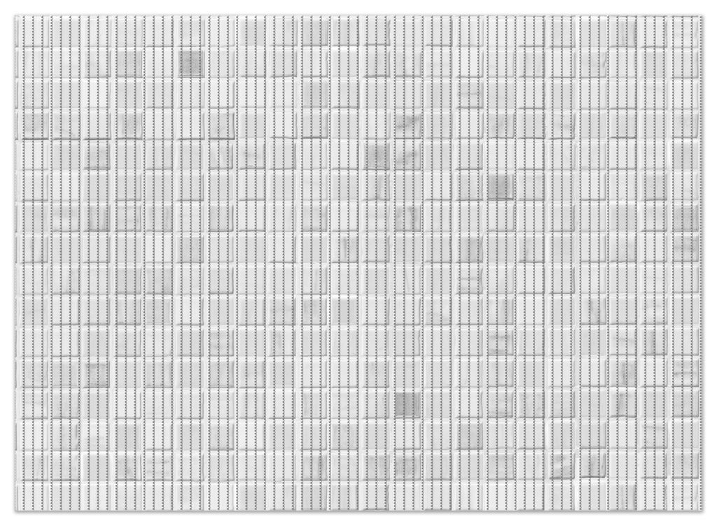 Wallario Duschmatte Antirutschmatte Badmatte Fußmatte Fliesen im Bad weiß-grau, Größe ca. 90 x 65 cm