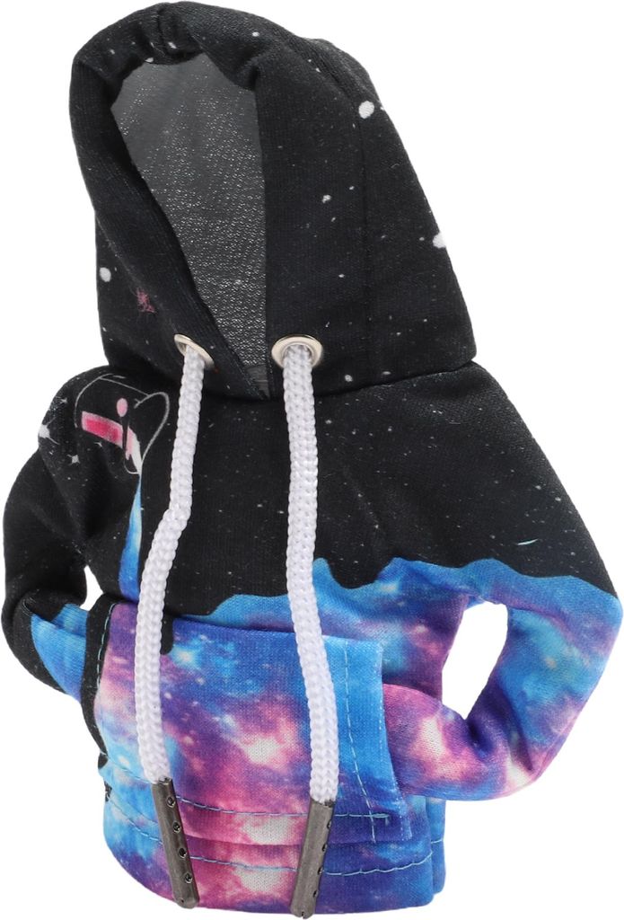 Universaler Schaltknaufbezug mit Sternenhimmel-Muster, Schaltknauf-Hoodie für Auto Wohnmobil LKW SUV Stoff Blau Schwarz