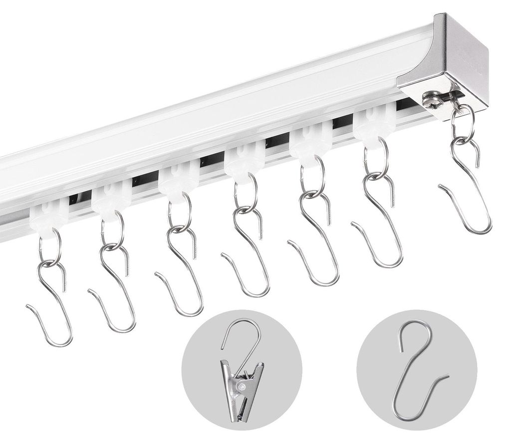 Kit de sistema de riel deslizante para cortinas de techo, Imagen del producto 