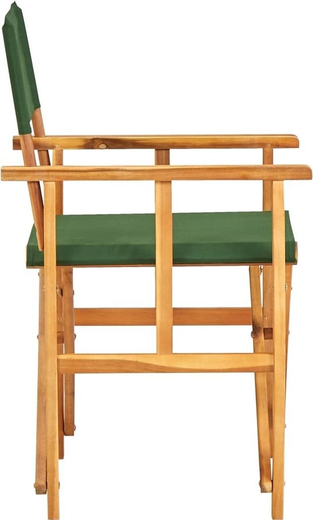 Möbel Outdoor-Stuhl/Picknickstuhl - Regiestuhl Massivholz Akazie Grün - 55x56x88 cm Top7200055