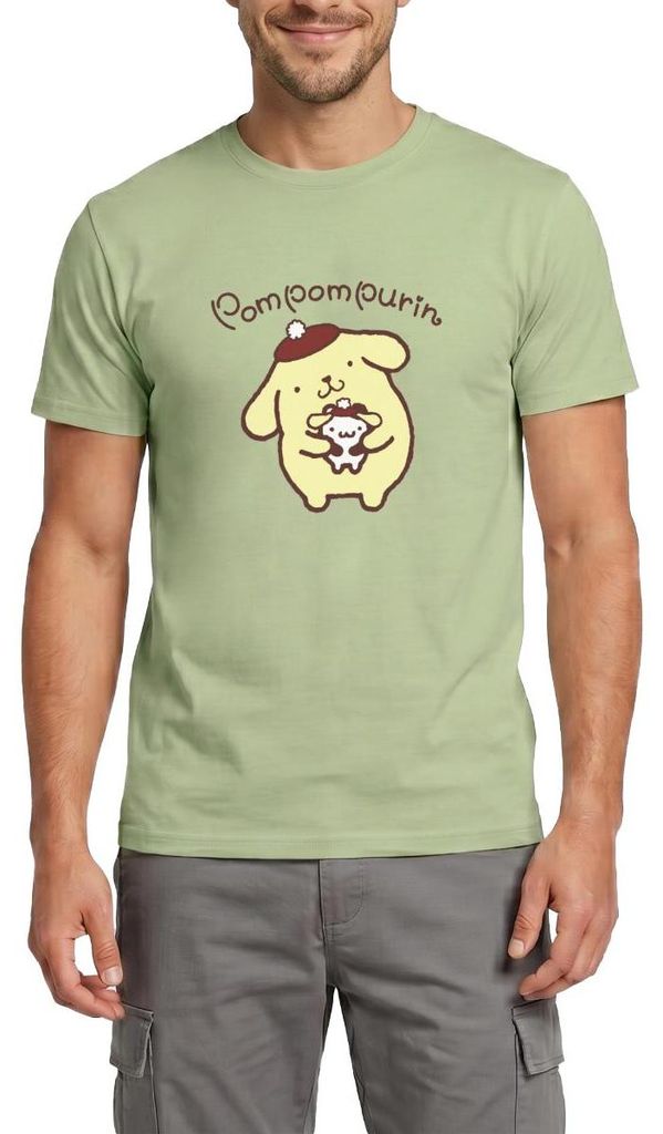 Spreadshirt Pompompurin & Muffin Verkleidet Männer T-Shirt, XXL, Sage