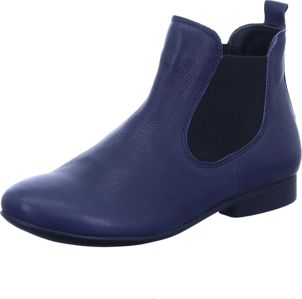 Think GUAD Damen Stiefeletten - elegante Stiefelette blau Elegant NEU