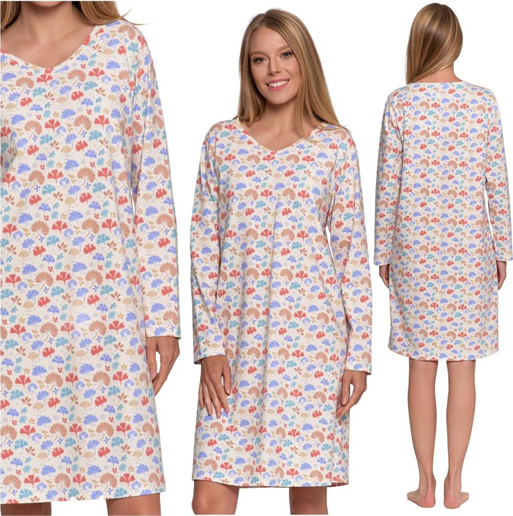 Weihnachten Nachthemd Damen Langarm Pyjamas Geschenk Moraj Produktbild 