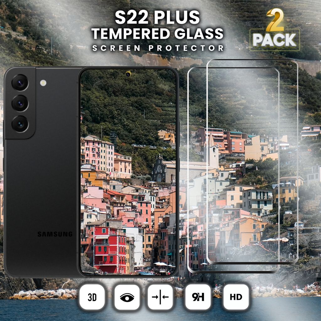 2 balení Samsung Galaxy S22 PLUS - 9H tvrzené sklo - Vysoce Obrázek produktu 