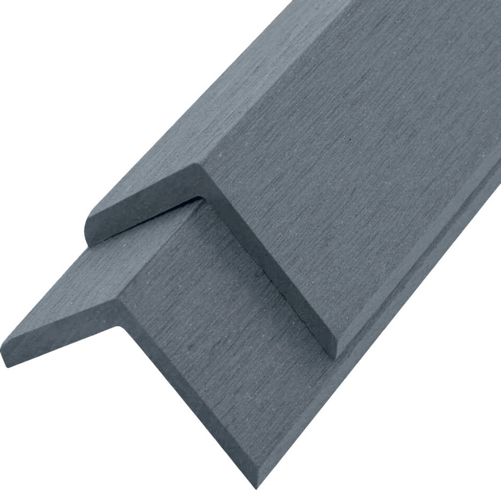 HOME DELUXE - WPC Abschlussleiste FINEA - Farbe Hellgrau, Produktbild 