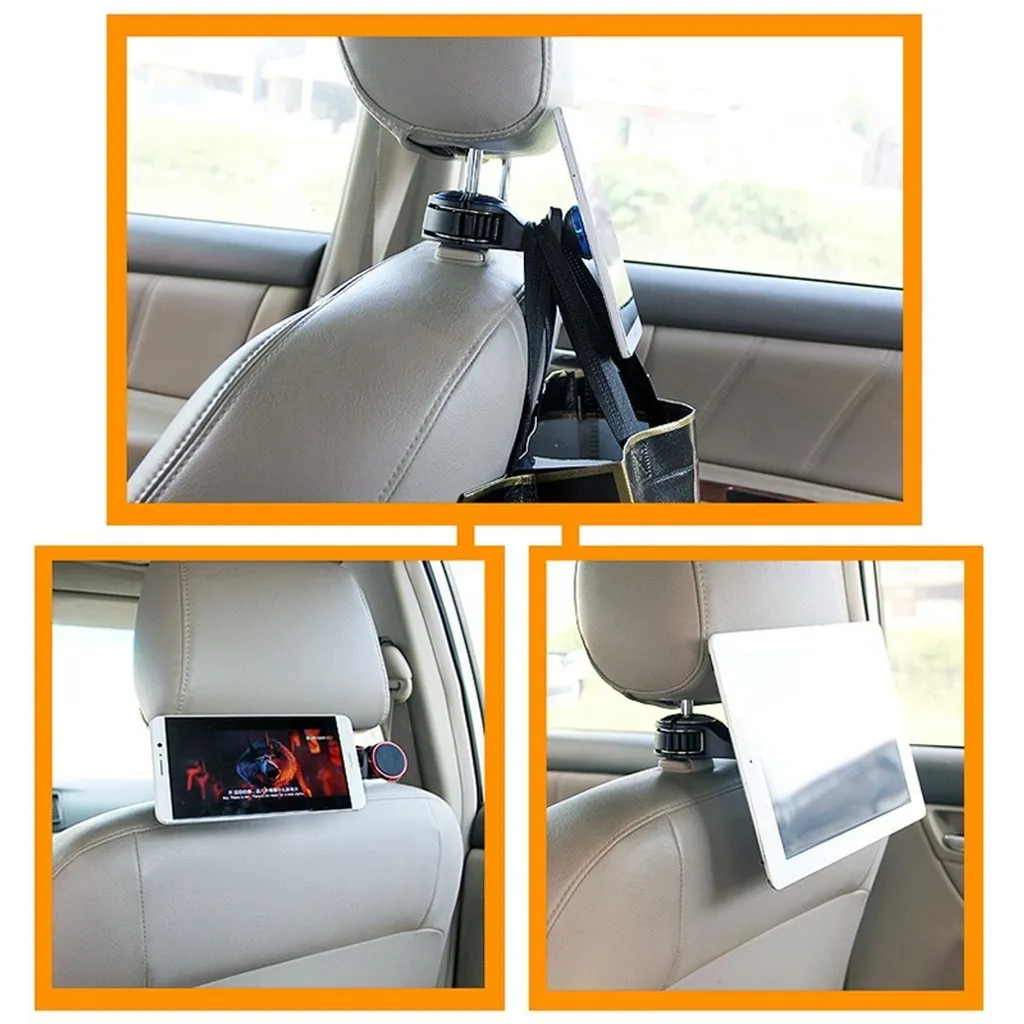 Zcargel Gancio Per Poggiatesta Auto – Universale Per SUV E Camion – Formato Farfalla, PVC Resistente, Colore Nero - 3