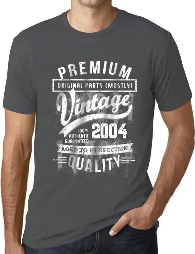 Herren Grafik T-Shirt Originalteile (meist) bis zur Perfektion gealtert 2004 – Original Parts (Mostly) Aged to Perfection 2004 – Geschenk 20.