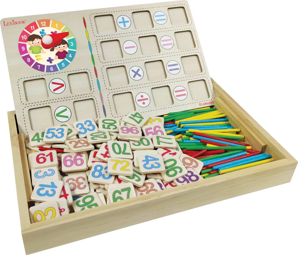 L'École des Maths - Jeu en bois pour apprendre les chiffres sans écran