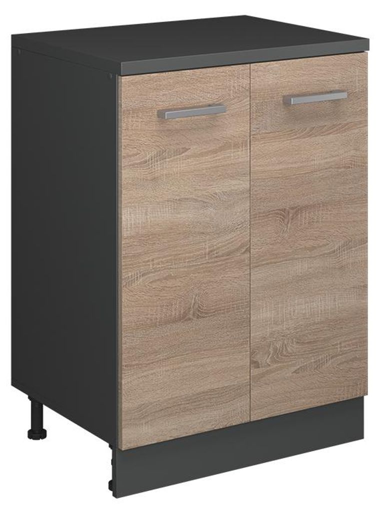 Kommode unter Schräge Vicco Rion Sonoma 60 x 81.6 cm ohne Schräge mit 2 Türen, Model 60806