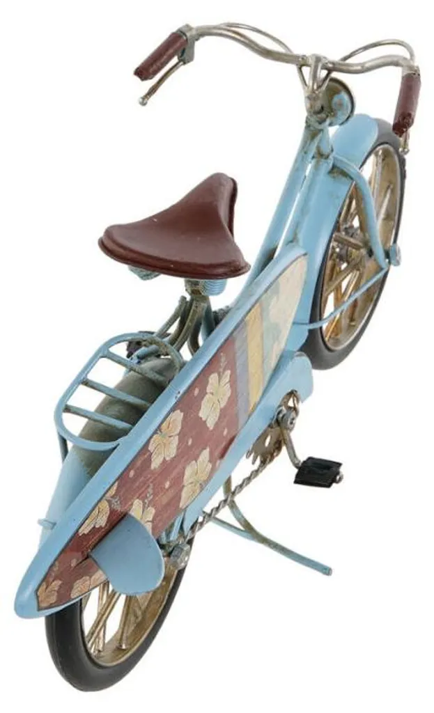 Figurine vélo en métal Home ESPRIT 27cm - Set de 3 objets déco noirs
