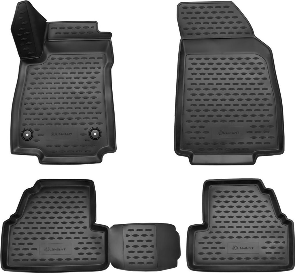 ELEMENT Gummi-Fussmatten 3D kompatible mit CHEVROLET Tracker, 2013->, 4 tlg.