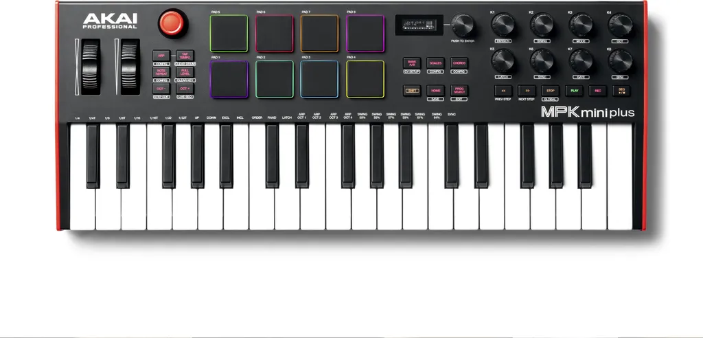 Clavier de Commande MIDI USB Akai MPK Mini Plus avec Séquenceur Intégré - 8