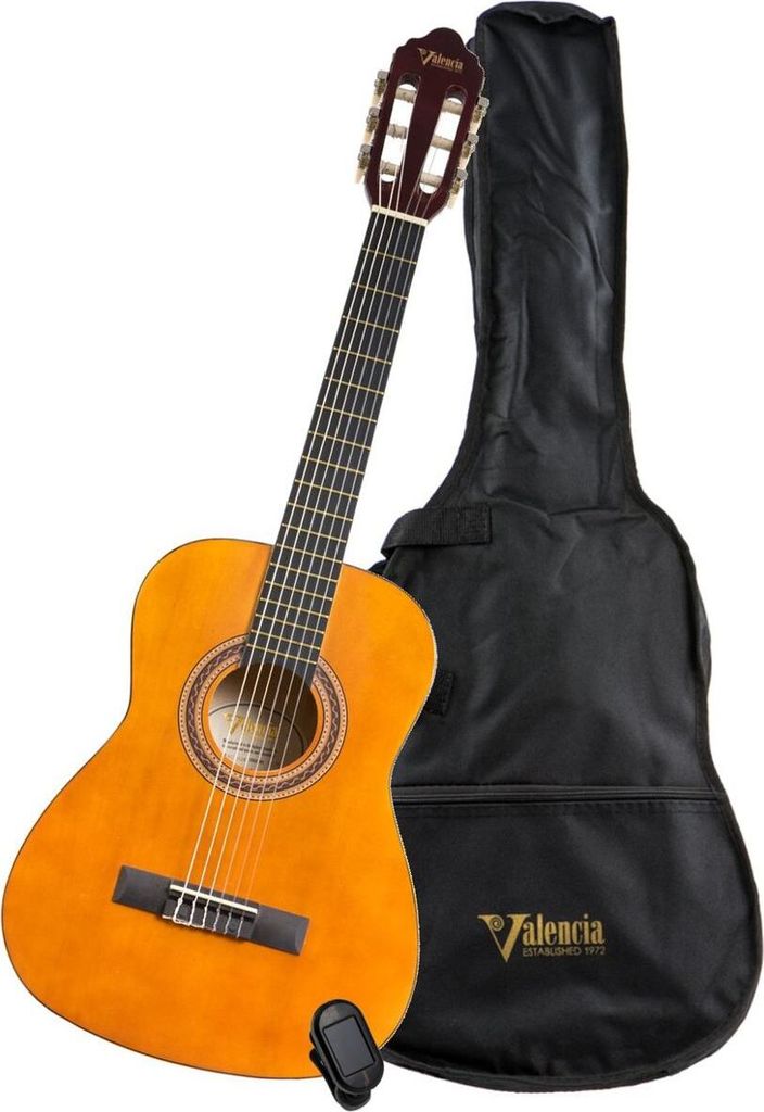 Valencia Konzertgitarre VC104K 4/4 Komplettset inkl. Tasche und Stimmgerät