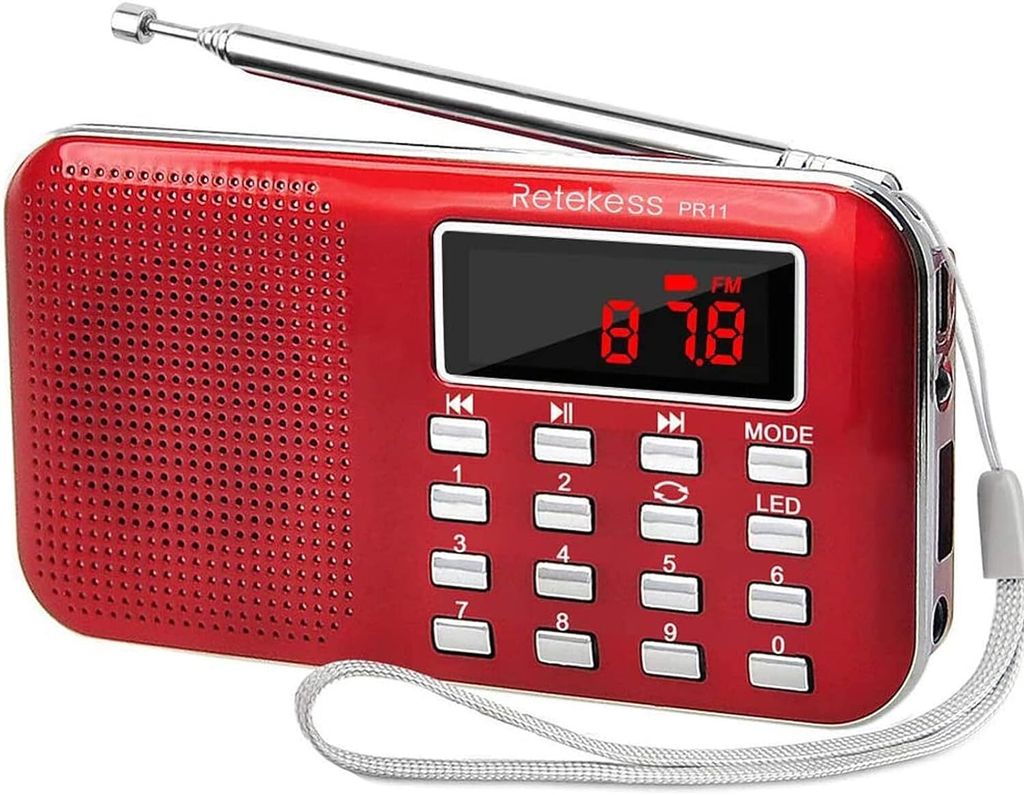 Retekess PR11 Prenosné rádio, AM FM rádio s reproduktorom, Obrázok produktu 