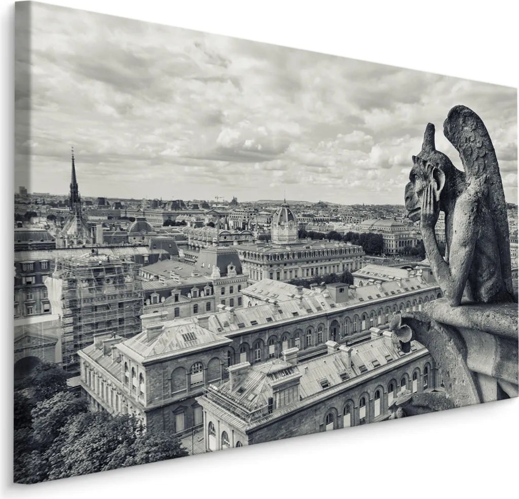 Quadro Parigi 120x80 XXL Notre-Dame | Tela Canvas Intelaiata