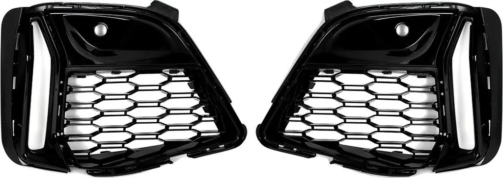 Grille de phares antibrouillard en ABS noir brillant - Style Sport