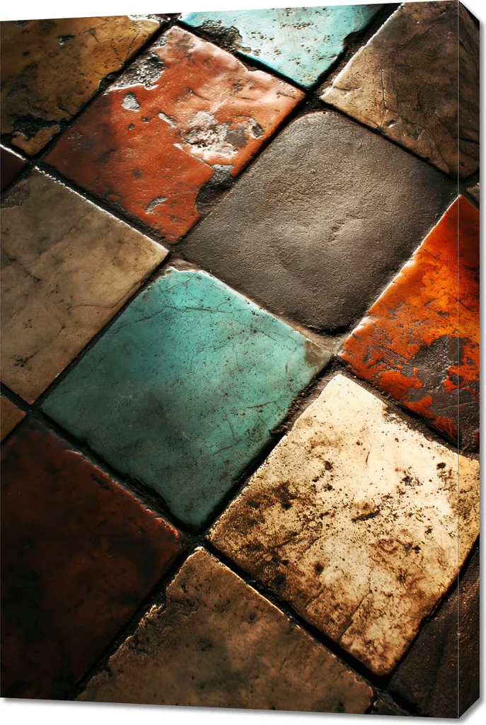 Quadro Ceramica 60x90 Decorativo | Composizione da Parete Alta Qualità
