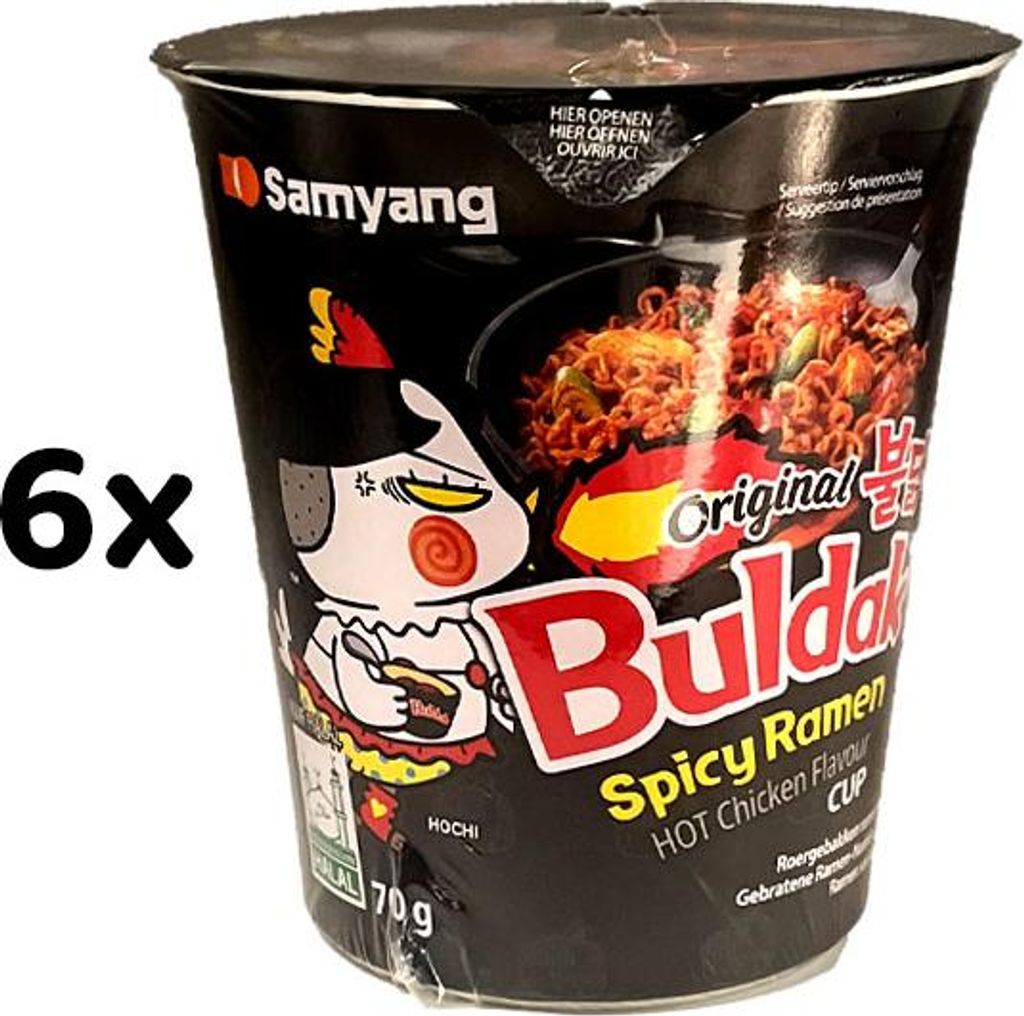 SAMYANG Instant Noodles Hot Chicken 70g 6er Pack Produktbild 