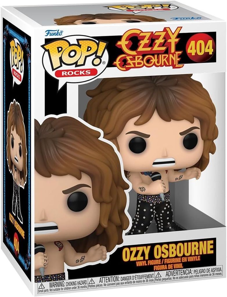 Ozzy Osbourne POP! Rocks Vinyl Figur Ozzy Osbourne(1989) 9 Obrázok produktu 