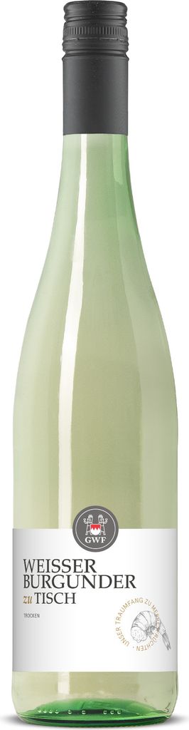 zu Tisch Weißer Burgunder QbA trocken 0,75l Produktbild 