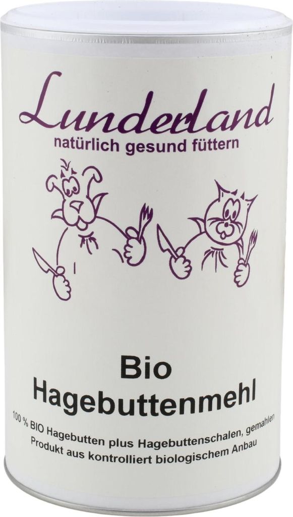 Lunderland  Hagebuttenmehl 600g, 100 % -Hagebuttenmehl, Produktbild 