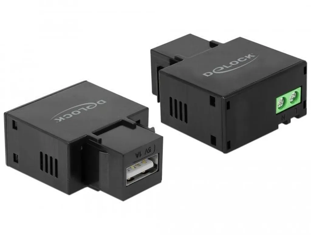 Module de recharge USB Keystone Delock 1A pour tableau et prise murale