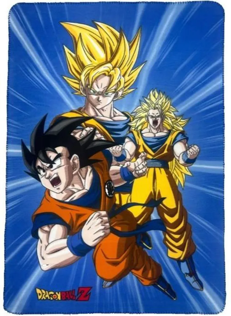 Coperta Bimbo Dragon Ball Z 100x140 | Plaid Morbido in Pile Polare