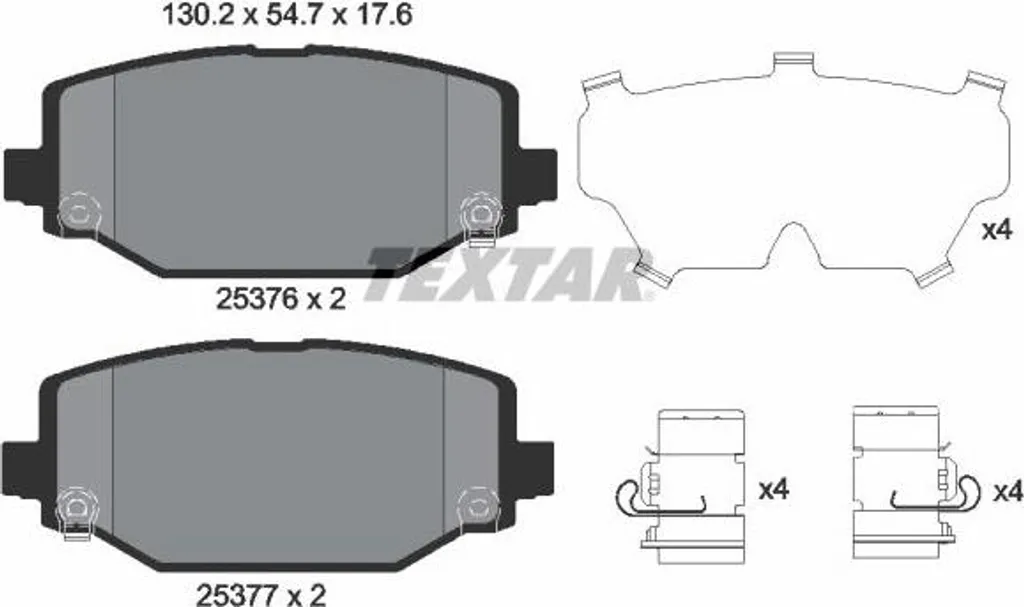 Plaquettes de frein anti-sifflement OE 7B0698451B contre l'usure de disque