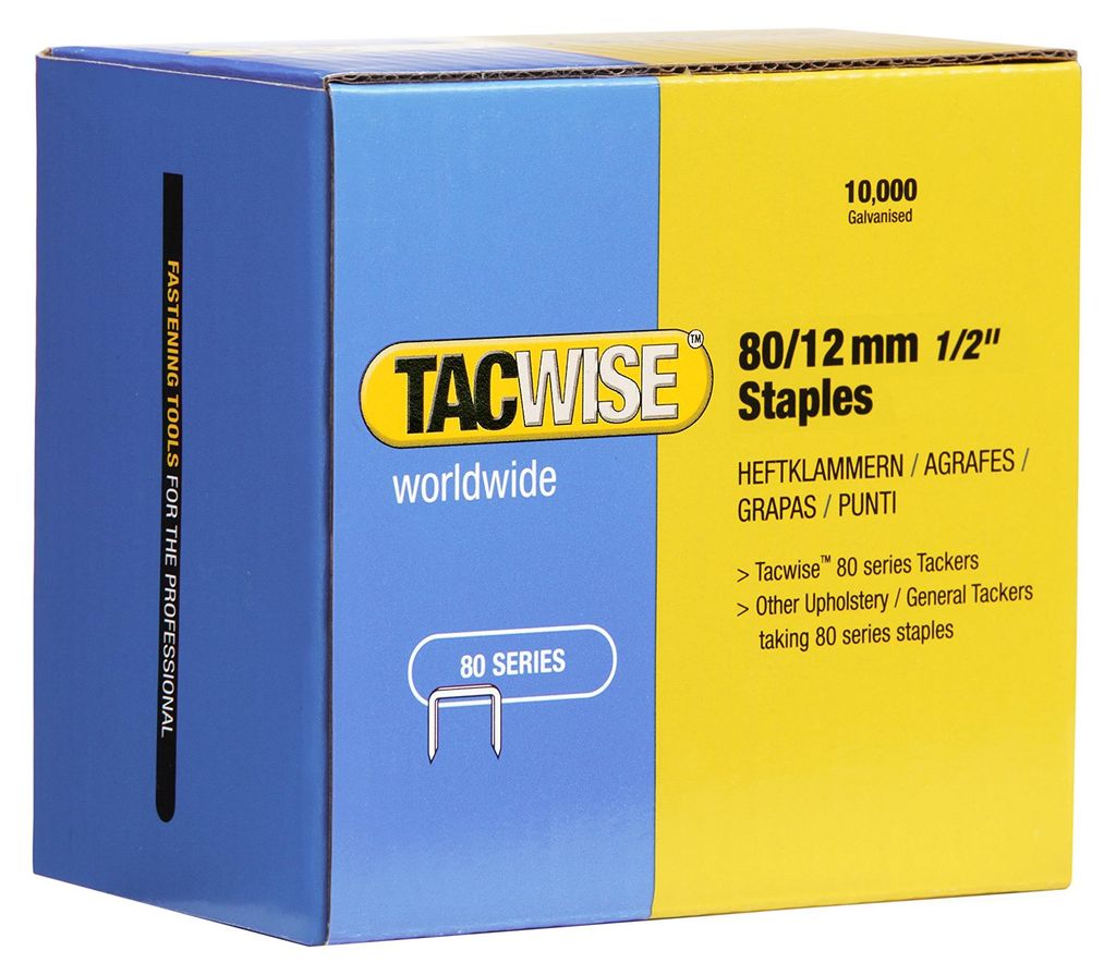 TACWISE Heftklammern 80/12 mm verzinkt 10.000 Stück Produktbild 
