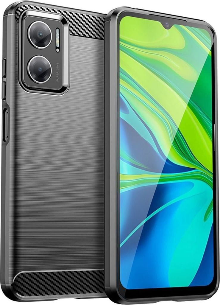 König Design Hülle kompatibel mit Xiaomi Redmi 10 Prime+ 5G Kunststoff Soft Handyhülle - Handy Case Schwarz