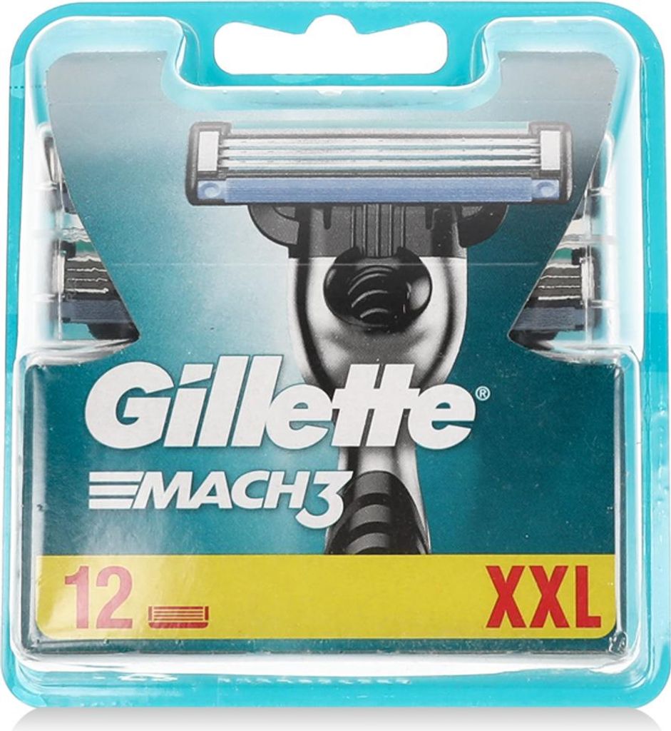 Gillette Mach 3 náhradní břity na holení 12 ks XXL Zdjęcie produktu 