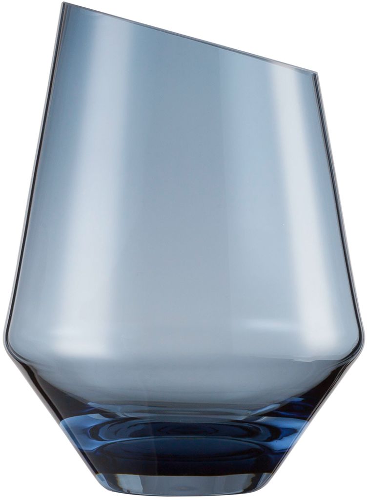 ZWIESEL GLAS handmade VASE/WINDLICHT DIAMONDS H 220 MM BLAU KLAR (KT1) 122216