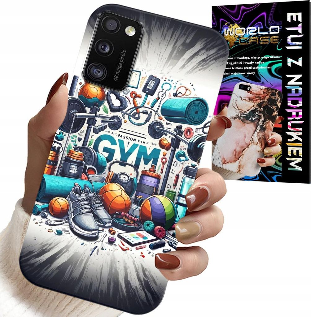 Etui Für Samsung Galaxy A41 - Gym Fitness Sport Etui + Glas