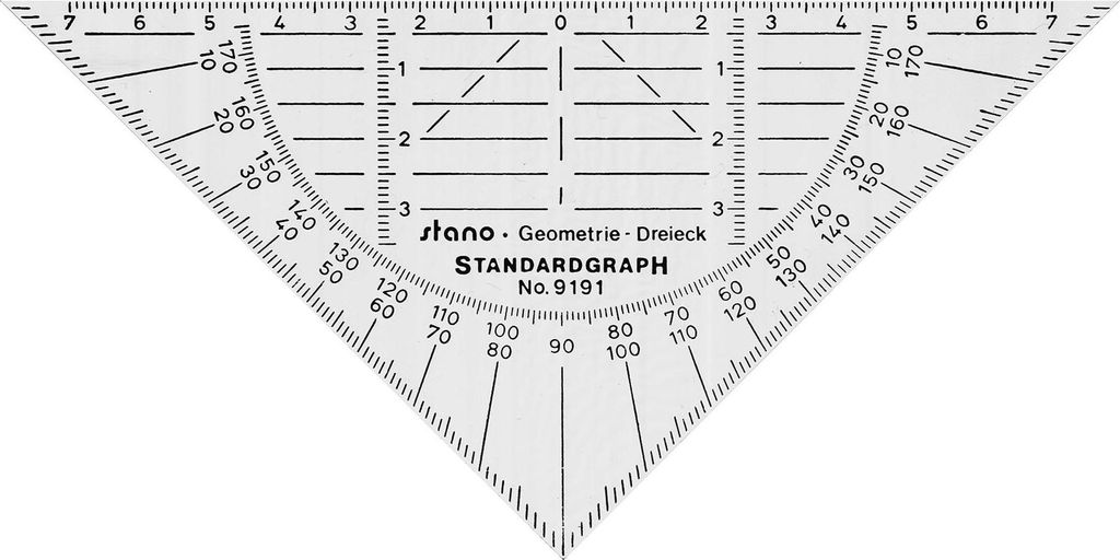 Standardgraph Geometriedreieck 16 cm, flexibel Produktbild 