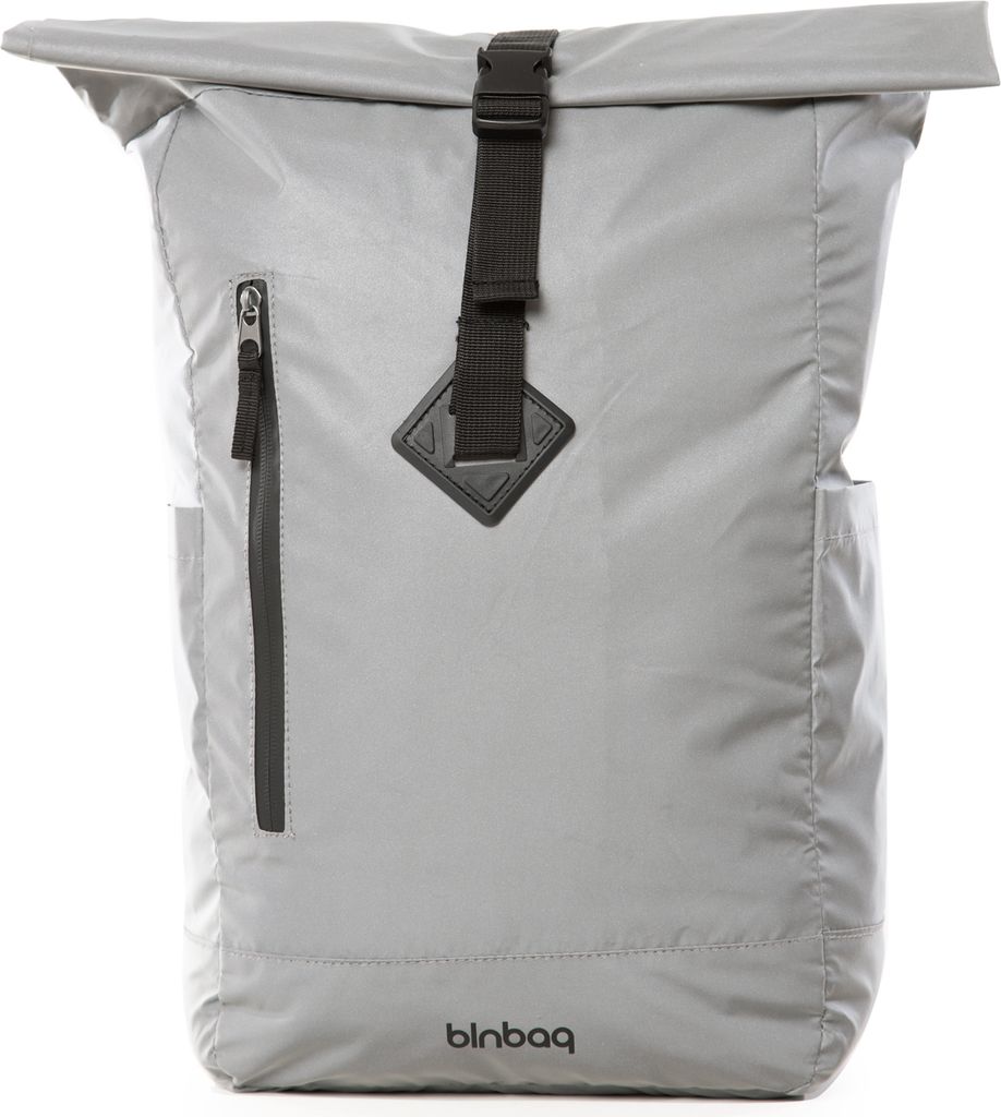 blnbag M9 - Licht-Reflektierender Rolltop Fahrrad-Rucksack Tagesrucksack Damen Daypack Herren Roll-Up Backpack leuchtend in Dunkelheit 60cm, 23L,Si...