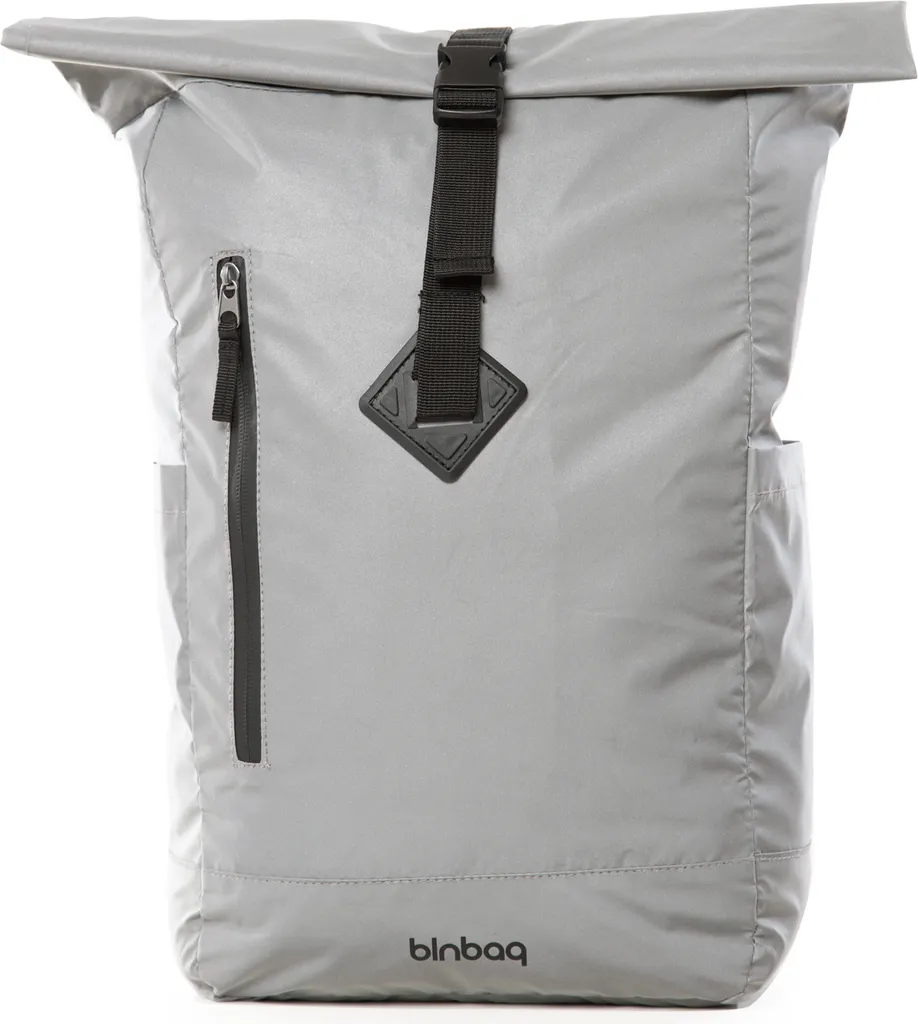 Sac à dos lumineux 23L blnbag M9 Argent réfléchissant avec fermeture Roll-Up