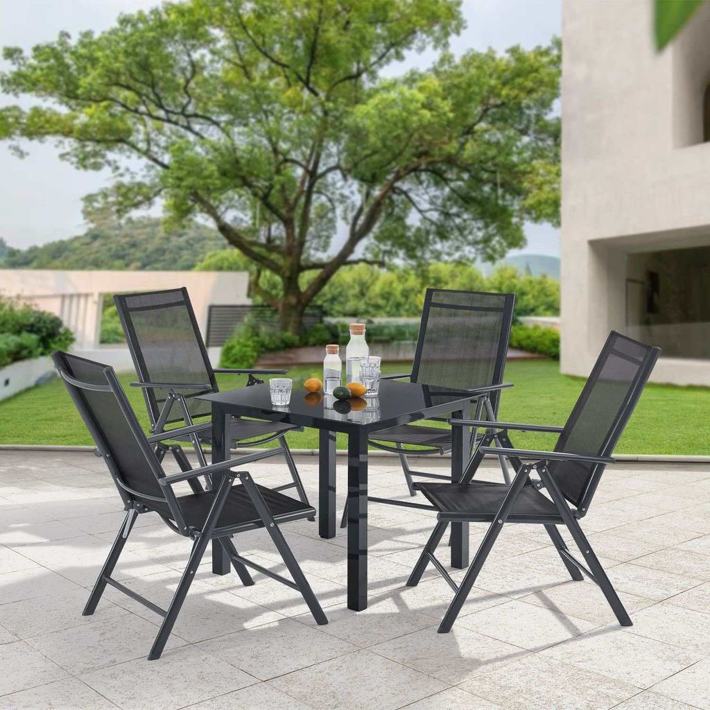 Juskys Aluminium Gartengarnitur Milano Gartenmöbel Set mit Produktbild 