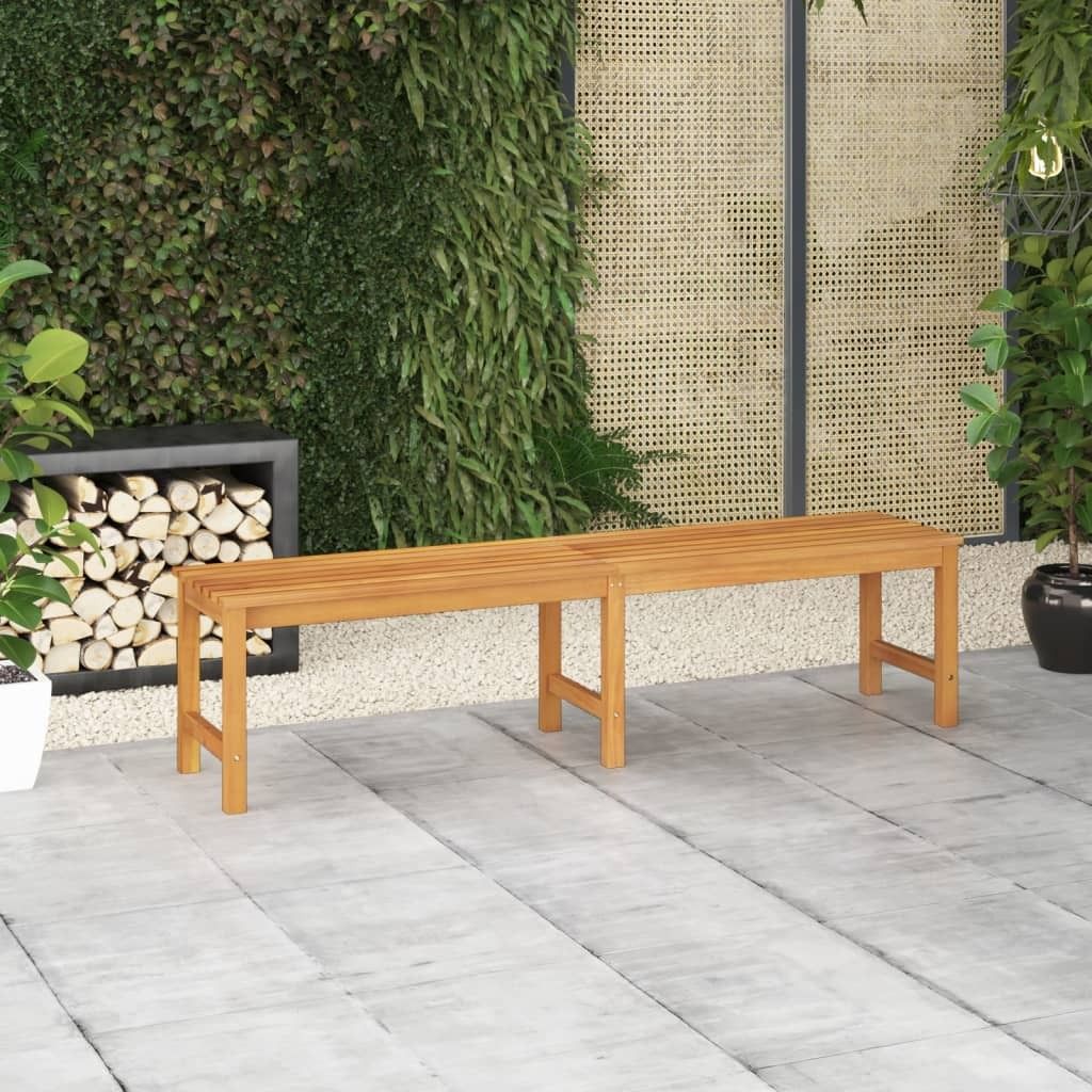 The Living Store Gartenbank 180 cm Massivholz Teak