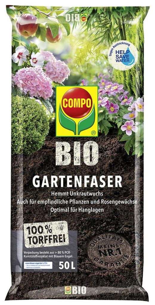 COMPO  Gartenfaser torffrei - 50 Liter Produktbild 