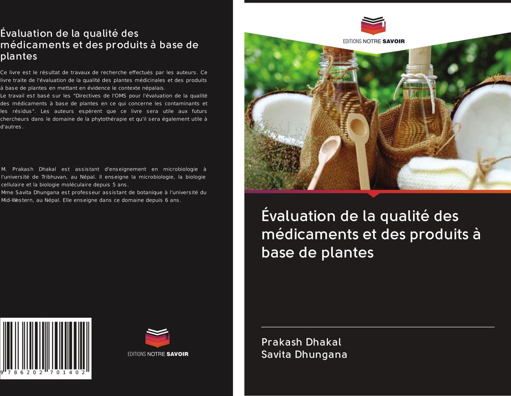 Évaluation de la qualité des médicaments et des produits à base de plantes