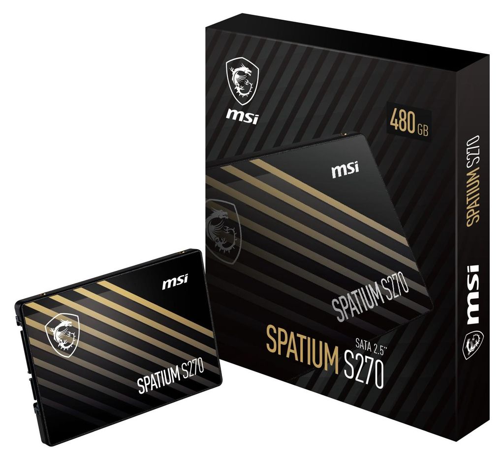 MSI Spatium S270 SATA 2.5 480GB, 480 GB, 2.5", 6 Gbit/s Produktbild 