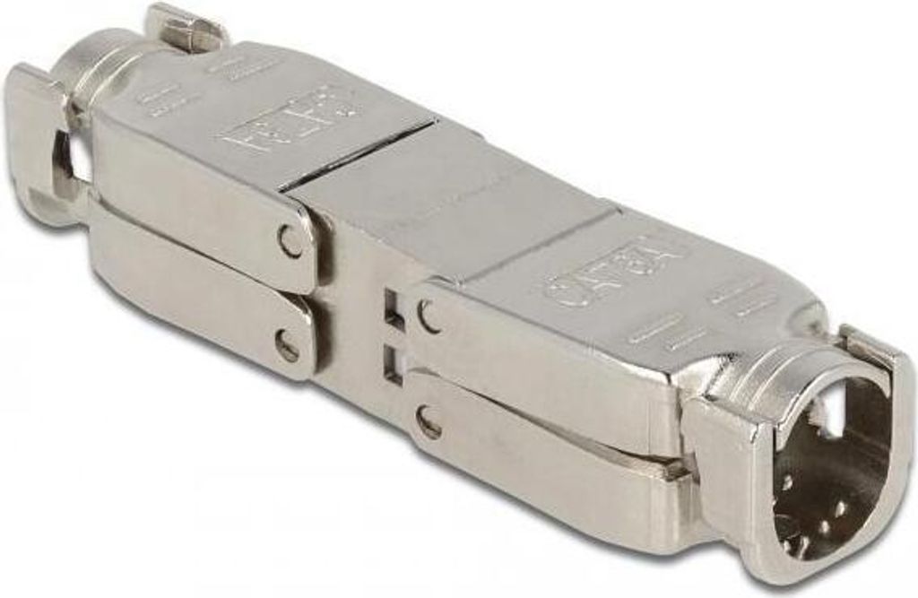 DELOCK Verbinder für Netzwerkkabel Cat.6A STP werkzeugfrei