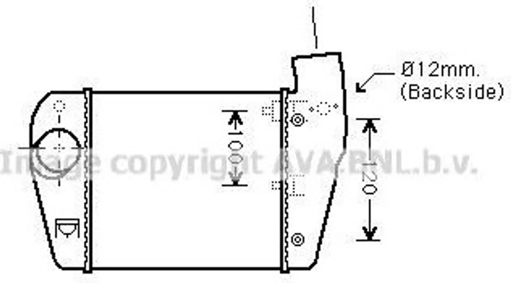 Intercooler en aluminium PRASCO AIA4350 haute durabilité thermique