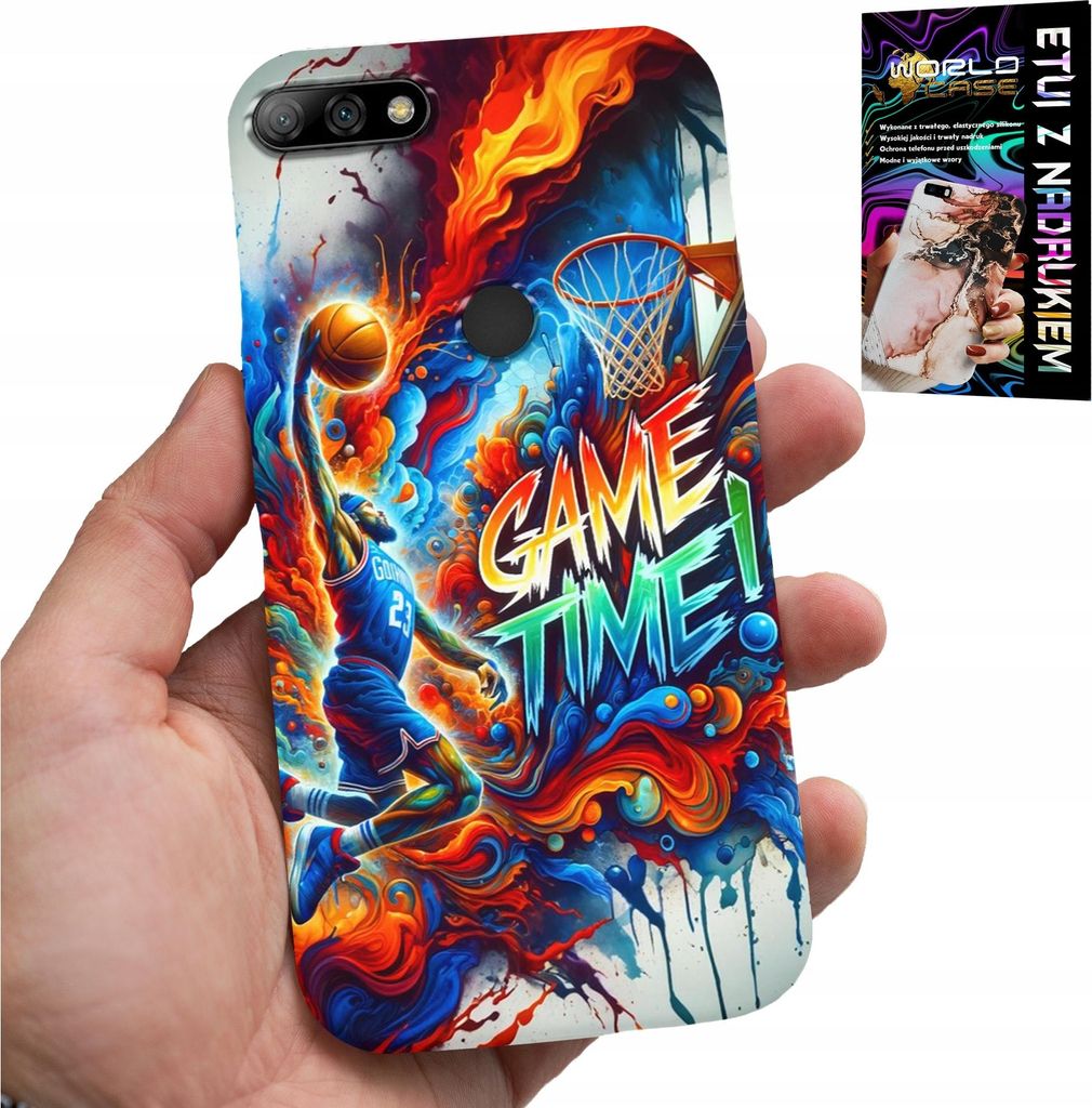 Fall Für Huawei Y7 2018 - Basketball Nba Spiel Zeit, Fall + Glas