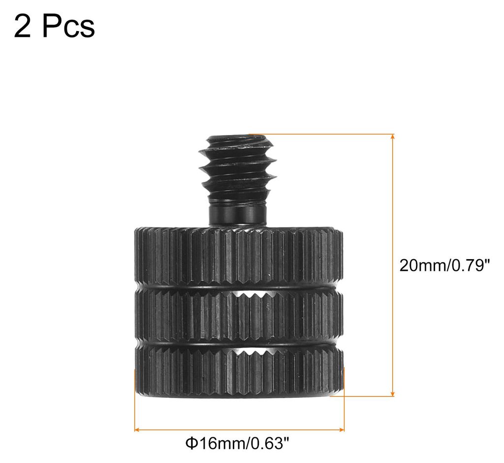 2 Stš¹ck Mikrofonst?nder-Adapter, M10 weiblich zu 1/4 m?nnlich Schraubgewindeadapter fš¹r Mikrofonst?nderhalterung an Kamerastativadapter