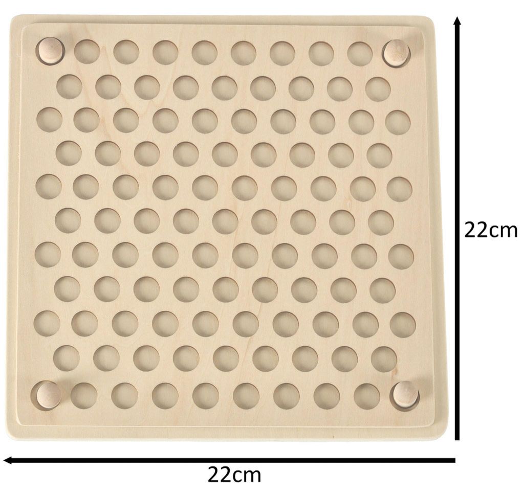 Puzzle educativo a mosaico con perline Montessori, 77 pezzi Immagine del prodotto 