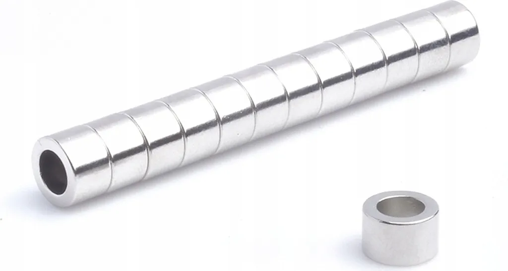 Aimants circulaires néodyme N38 8mm : Anneaux magnétiques MP par 100